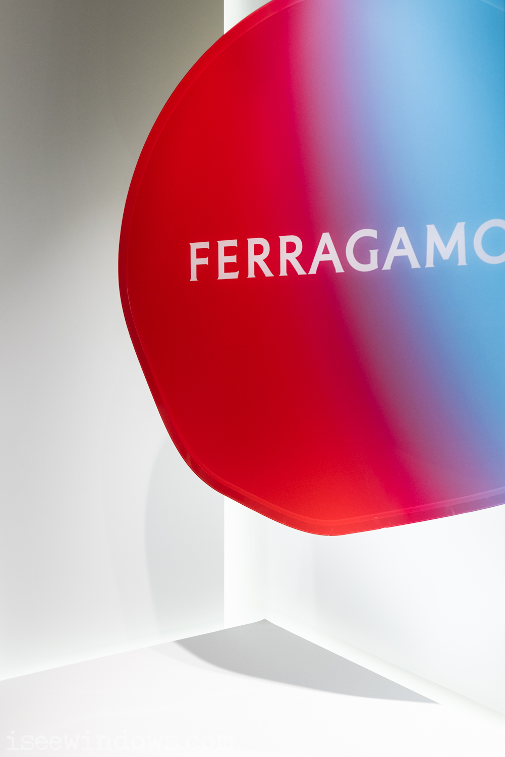 2022/11 FERRAGAMO - SS23 detail of the new logo retail photo