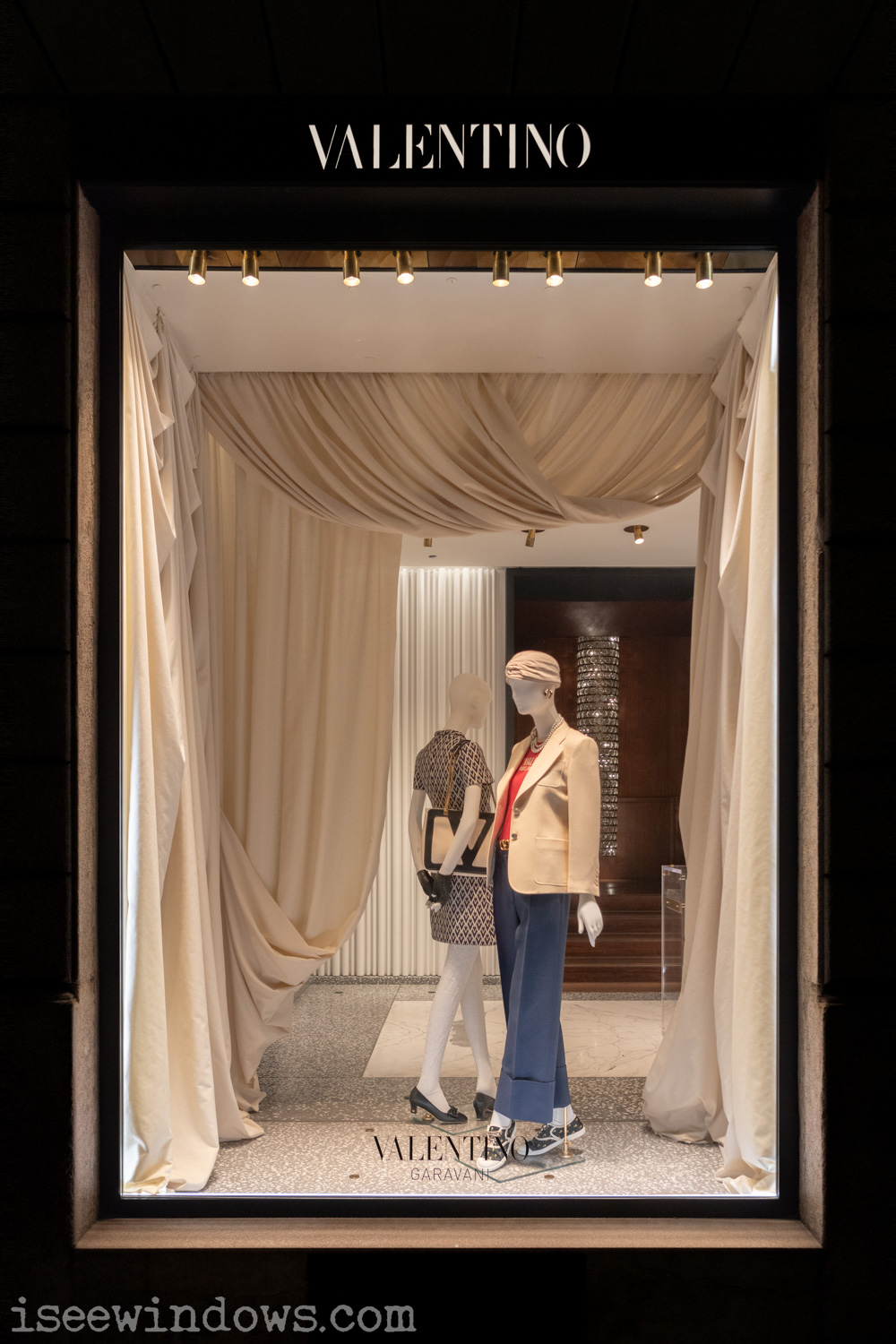 2025/01 Valentino full window display retail photo